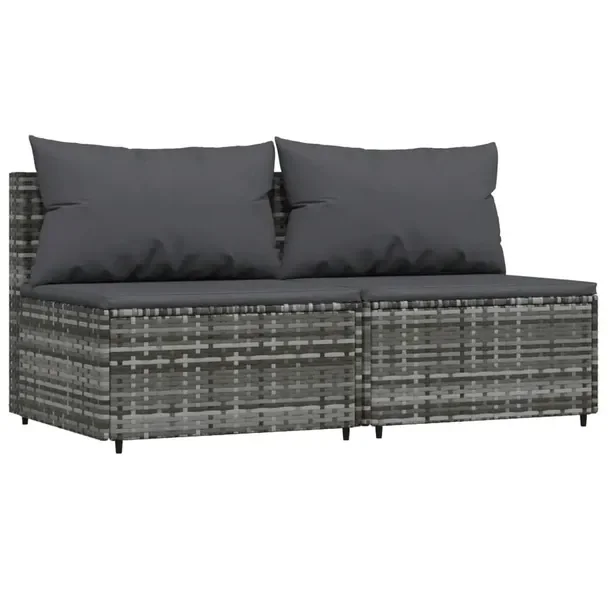 2x Sofa Ogrodowa Moduł Sofy Krzesło Fotel Ogrodowy Na Taras Balkon Ogród