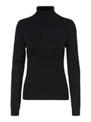 Swetry damskie - Vero Moda Sweter "Glory" w kolorze czarnym - miniaturka - grafika 1