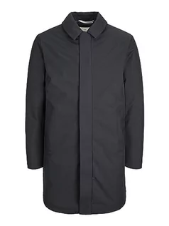 Płaszcze męskie - JACK & JONES Jprccclement Mac Coat płaszcz męski, czarny, L - grafika 1