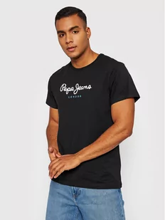 Pepe Jeans T-Shirt Eggo PM508208 Czarny Regular Fit - Koszulki męskie - miniaturka - grafika 1