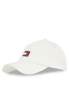 Czapki damskie - Tommy Jeans Czapka z daszkiem Tjw Heritage Core 5 Panel Cap AW0AW16991 Biały - miniaturka - grafika 1