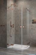 Kabiny prysznicowe - Radaway Essenza Pro Brushed Copper Pdd kabina 90x100 cm szczotkowana miedź 10095090-93-01L/10095100-93-01R - miniaturka - grafika 1