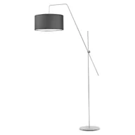 Lampy stojące - Lampa podłogowa LYSNE Bilbao, 60 W, E27, grafitowa/srebrna, 176x90 cm - miniaturka - grafika 1
