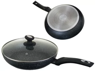 Edenberg Patelnia na indukcję EB 4112 30 cm MARMUROWA z pokrywką EB 4112 - Patelnie - miniaturka - grafika 1