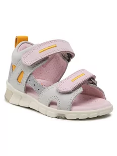 Ecco Sandały Mini Stride Sandal 76114151929 Szary - Buty dla dziewczynek - miniaturka - grafika 1