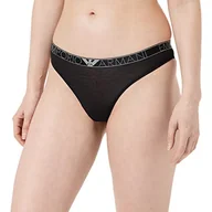 Majtki damskie - Emporio Armani Stringi Dreamy Wiskoza Bi-Pack dla kobiet Panties, czarny, M - miniaturka - grafika 1