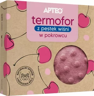 Apteo Termofor z pestek wiśni, pokrowiec różowy - Suplementy naturalne - miniaturka - grafika 2