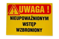 Tablice BHP - Znak informacyjny NIEUPOWAŻNIONYM WSTĘP WZBRONIONY Tb-14 K - miniaturka - grafika 1