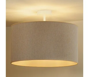 Duolla - Żyrandol natynkowy ROLLER ECO RECYCLING 1xE27/15W/230V śr. 45 cm kremowy - Lampy sufitowe - miniaturka - grafika 1
