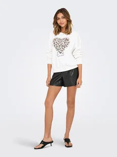 ONLY Bluza w kolorze białym - Bluzy damskie - miniaturka - grafika 1