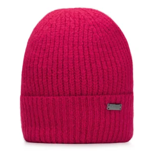Damska czapka z mechatej dzianiny typu beanie - Czapki damskie - miniaturka - grafika 1