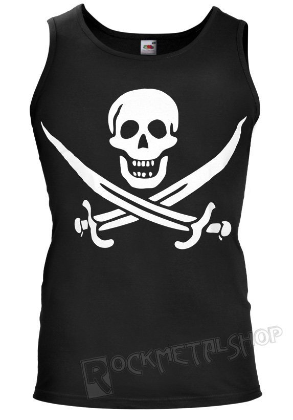 koszulka na ramiączkach PIRATE SKULL-S