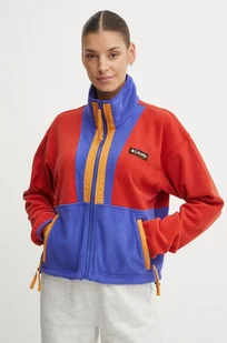 Columbia bluza polarowa Backbowl II FZ Fleece kolor niebieski wzorzysta 2092163 - Bluzy damskie - miniaturka - grafika 1