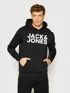 Bluzy męskie - Jack&Jones Bluza Corp Logo 12152840 Czarny Regular Fit - miniaturka - grafika 1