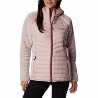 Kurtki damskie - Columbia Damska kurtka Powder Lite Sherpa Hybrid zapinana na zamek, różowa (Dusty Pink), S - miniaturka - grafika 1
