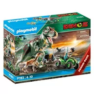 Figurki dla dzieci - Playmobil Dinos 71183 Atak T-Rexa, od 4 lat 71183 - miniaturka - grafika 1