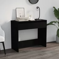 Konsole i sekretarzyki - shumee shumee Stolik konsolowy czarny 89x41x76,5 cm - miniaturka - grafika 1