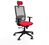 Fotele i krzesła biurowe - Krzesło Biurowe z Zagłówkiem Horna Traslack Piqueras y Crespo 1D066G2 - miniaturka - grafika 1