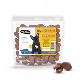 Hau&Miau Pausesnack przysmak dla psa, chipsy wołowe 500g - Przysmaki dla psów - miniaturka - grafika 1