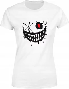 Koszulka damska z Mrocznym Uśmiechem i Czerwonym Okiem T-shirt damski - Koszulki i topy damskie - miniaturka - grafika 1