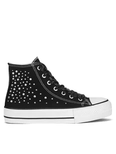 DeeZee Trampki WFA2791-2 Czarny - Trampki damskie - miniaturka - grafika 1