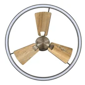 Wentylatory sufitowe - Beacon Lighting Beacon Wentylator sufitowy LED Cessna, nikiel/dąb, DC, cichy - miniaturka - grafika 1