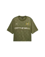 Koszulki i topy damskie - T-shirt Damski VANS Stevies Sports Jersey Loden Green VN000M9DZBF1 S - miniaturka - grafika 1