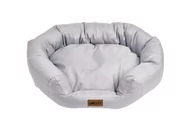 Legowiska dla psów - LEGOWISKO DLA PSA KOTA OWALNE PUSZYSTE 75x50cm M SZARE - miniaturka - grafika 1