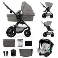 Wózki dziecięce - Wózek wielofunkcyjny KINDERKRAFT Moov 2 Air 3w1 Jasnoszary - miniaturka - grafika 1