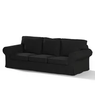 Pokrowce na meble - Dekoria Pokrowiec na sofę Ektorp 3-osobową nierozkładaną czarny 216 x 83 x 73 cm Etna 610-705-00 - miniaturka - grafika 1