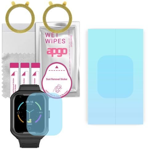 2x folia ochronna hydrożelowa do Bemi Fun - apgo HD HQ FLEX Smartwatch Hydrogel Protection Ochrona na ekran smartwatcha