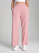 Spodnie damskie - Sinsay - Spodnie dresowe - różowy - miniaturka - grafika 1