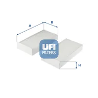 Filtry kabinowe - Filtr, wentylacja przestrzeni pasażerskiej UFI Filtry 53.332.00 - miniaturka - grafika 1