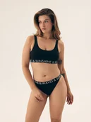 Stroje kąpielowe - Góra bikini typu top Summervibes Bloovii czarny S - miniaturka - grafika 1