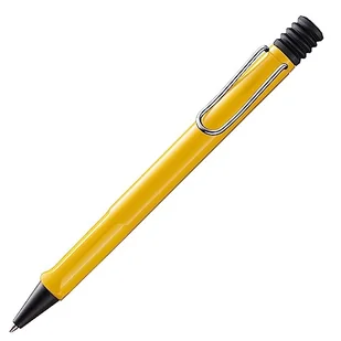 LAMY Safari długopis 218 – nowoczesny długopis w kolorze żółtym z zagłębieniami, chromowanym metalowym klipsem i ponadczasowym wzornictwem – z wkładem o dużej pojemności – szerokość kreski M - Długopisy - miniaturka - grafika 1