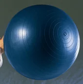 Piłki do ćwiczeń - Everlast piłka fitness, niebieska, 75 cm - Pilates - miniaturka - grafika 1