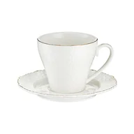 Filiżanki - Filiżanka porcelanowa 170 ml ze spodkiem LORETTA - miniaturka - grafika 1