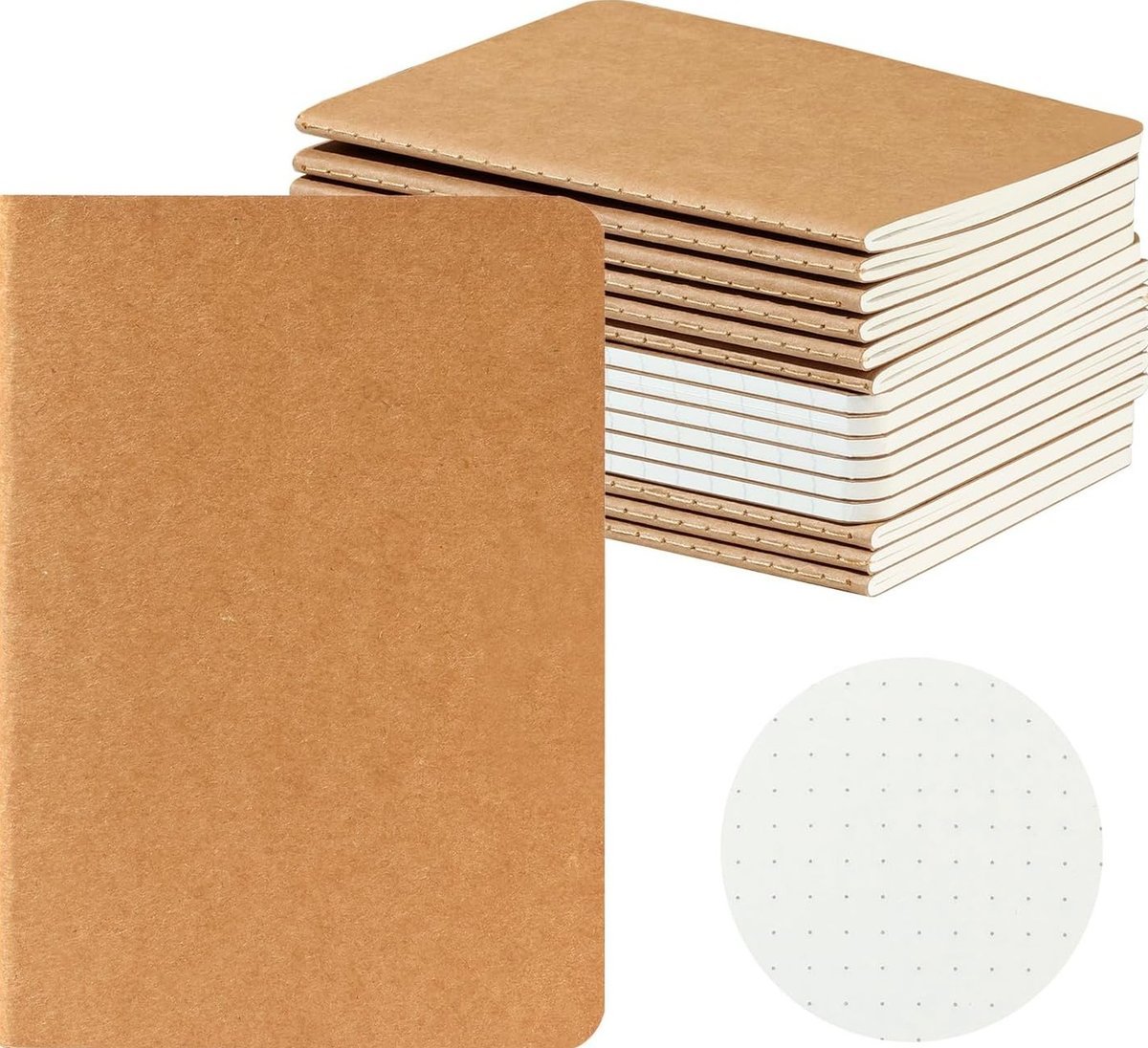 NOTATNIK A6 10X14CM ZESZYT KIESZONKOWY GRUBY PAPIER RETRO SOLIDNY