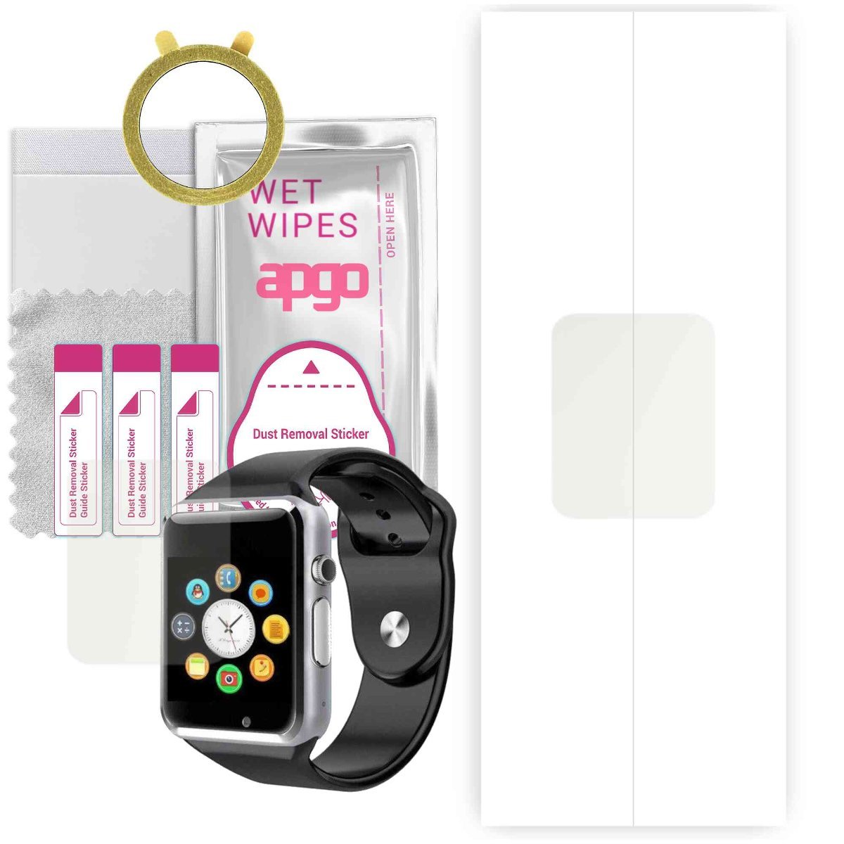 1x Folia hydrożelowa MATOWA do DexXer smartwatch A1 - apgo Smartwatch Hydrogel MATTE Protection Ochrona na ekran smartwatcha