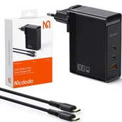 Ładowarki do telefonów - Mcdodo Gan Szybka Ładowarka Usb-C Pd Usb-A Qc 100W - miniaturka - grafika 1