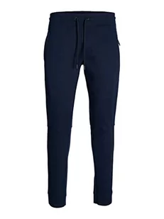 Bestseller A/S Męskie spodnie dresowe JPSTWILL JJJAX Sweat Pant NB NOOS, Navy Blazer, XL, granatowy blezer, XL - Spodenki męskie - miniaturka - grafika 1