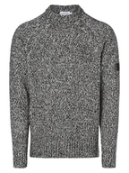 Swetry męskie - Calvin Klein Sweter męski Mężczyźni czarny|biały marmurkowy, S - miniaturka - grafika 1