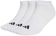 Skarpety termoaktywne - Adidas Skarpety adidas Cushioned Essentials Low Cut 3 pary białe JZ0535 43-45 - miniaturka - grafika 1