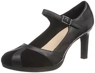 Czółenka - Clarks Damskie czółenka Ambyr Light, Black Combi, 42 EU - miniaturka - grafika 1