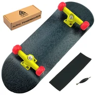 Samochody i pojazdy dla dzieci - FINGERBOARD ALPHA KOMPLETNY SET DREWNIANY MINI DESKOROLKA TRUCKI ŁOŻYSKA - miniaturka - grafika 1