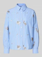 Koszule damskie - Bluzka koszulowa z listwą guzikową model ‘ELSA’ - miniaturka - grafika 1