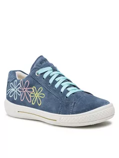 Buty dla dziewczynek - Superfit Sneakersy 1-000098-8000 S Niebieski - grafika 1