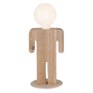 Noże stołowe - Drewniana lampa stołowa Homemania Decor Lui&Lei - miniaturka - grafika 1