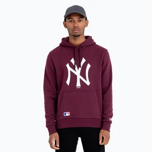 Bluza męska New Era NOS MLB Reguler New York Yankees Hoody dark purple - Bluzy męskie - miniaturka - grafika 1