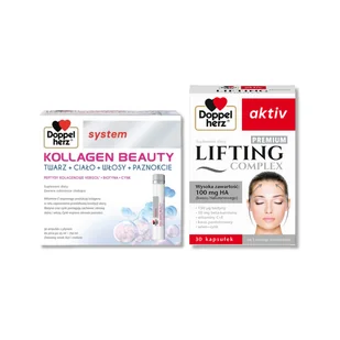 Doppelherz® system KOLLAGEN BEAUTY + Doppelherz® aktiv LIFTING Complex PREMIUM ZESTAW - Suplementy diety - miniaturka - grafika 1
